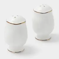 Набор для специй WY Empire, солонка и перечница, 50 мл, фарфор, белый