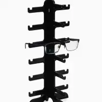 Подставка под очки 6 мест, 16&times;14.5&times;35.5 см, чёрная