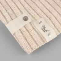 Бирка с кнопкой Hand made, 8&times;1.8 см, 10 шт., цвет серебряный, белый