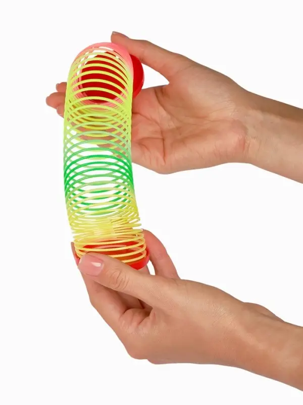 Funny toys Пружинка радуга "Новый год", цвета МИКС, d.-5см