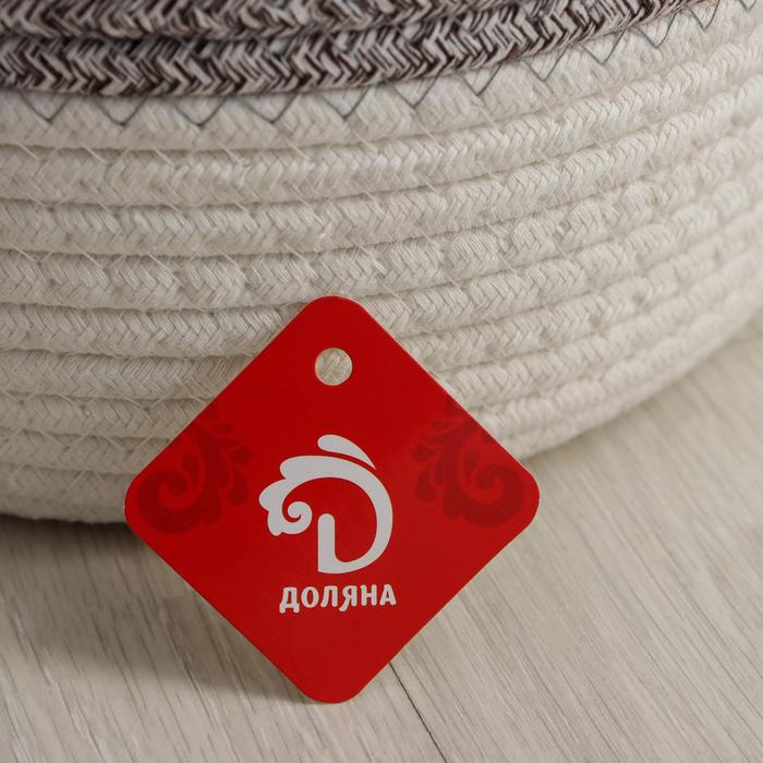 Корзина для белья Доляна «Милано», плетёная, ручная работа, 30×34 см Корзина для белья Доляна «Милано», плетёная, ручная работа, 30×34 см