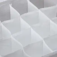 Органайзер для хранения белья LaDо́m, 16 ячеек, 32&times;32&times;12 см, серый