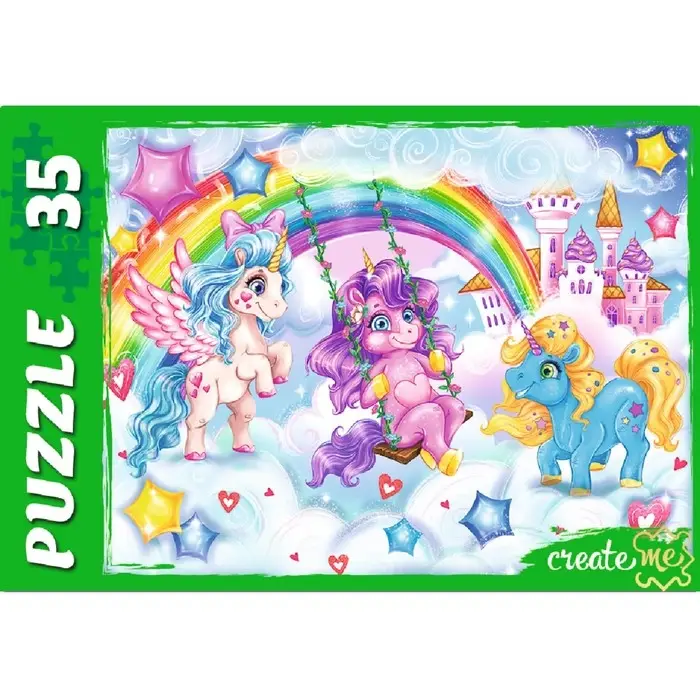 Пазл «Чудесные единороги», 35 элементов Пазл «Чудесные единороги», 35 элементов