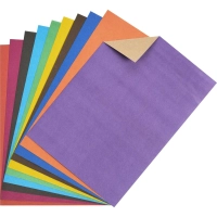 Картон цветной 50л 10цвет А4 немелов ColorPics,склейка, пакет