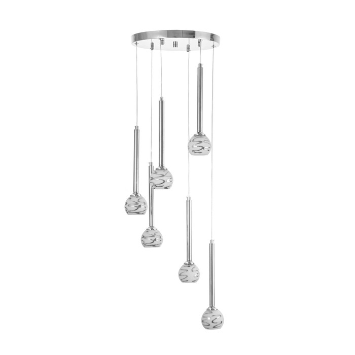 Светильник Светильник "Жаннетт" 6х3Вт G4 Хром 30х30х180см