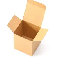 Коробка складная крафт 6,5х6х7,5 см