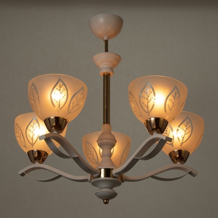 Люстра Люстра "Беалин" 5хЕ27 40Вт белый 54х54х56 см BayerLux