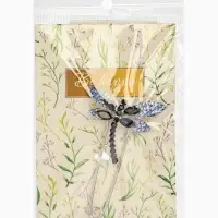 Булавка &laquo;Стрекоза&raquo;, 7.5 см, синяя в серебре