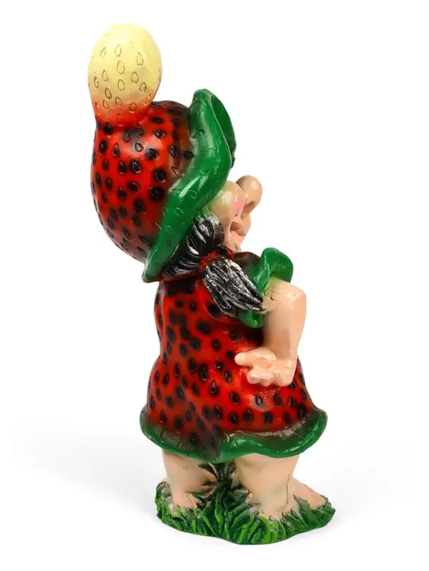 Садовая фигура из полистоуна &laquo;Девочка-клубничка&raquo;, 55&times;25&times;30 см