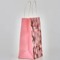 Пакет подарочный крафт «С 8 марта», 12 × 21 × 9 см