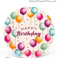 Тарелки одноразовые бумажные Happy birthday, 10 шт.