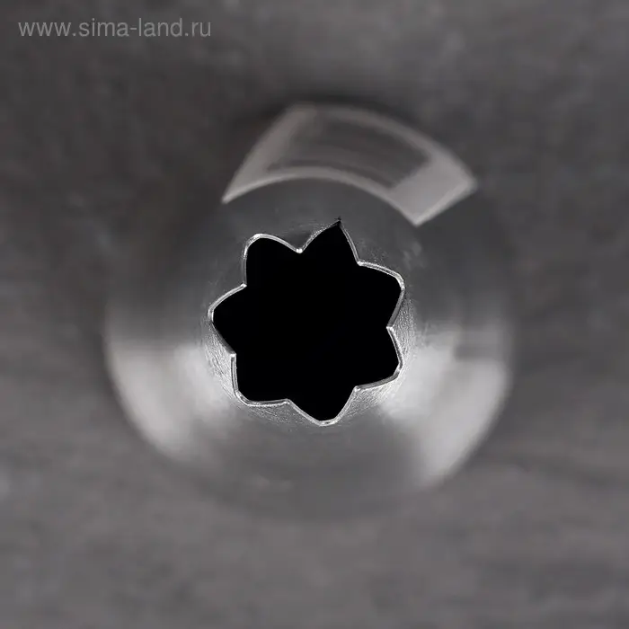 Насадка кондитерская «Открытая звезда», d=3 см, выход 1 см, нержавеющая сталь Насадка кондитерская «Открытая звезда», d=3 см, выход 1 см, нержавеющая сталь