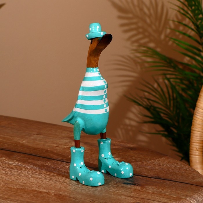 Сувенир "Утка в мятном " дерево 27 см