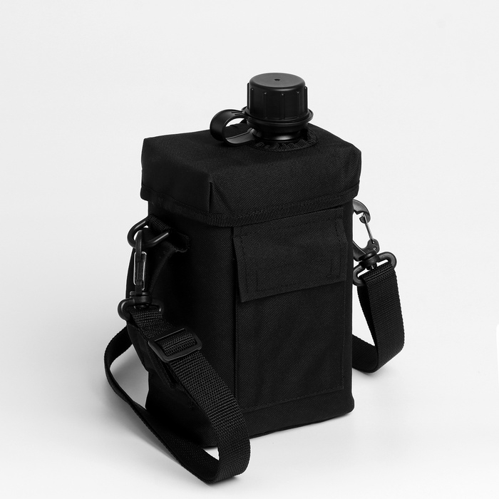 Фляжка туристическая  Фляжка туристическая "Adventure" 2 л, с чехлом, черная