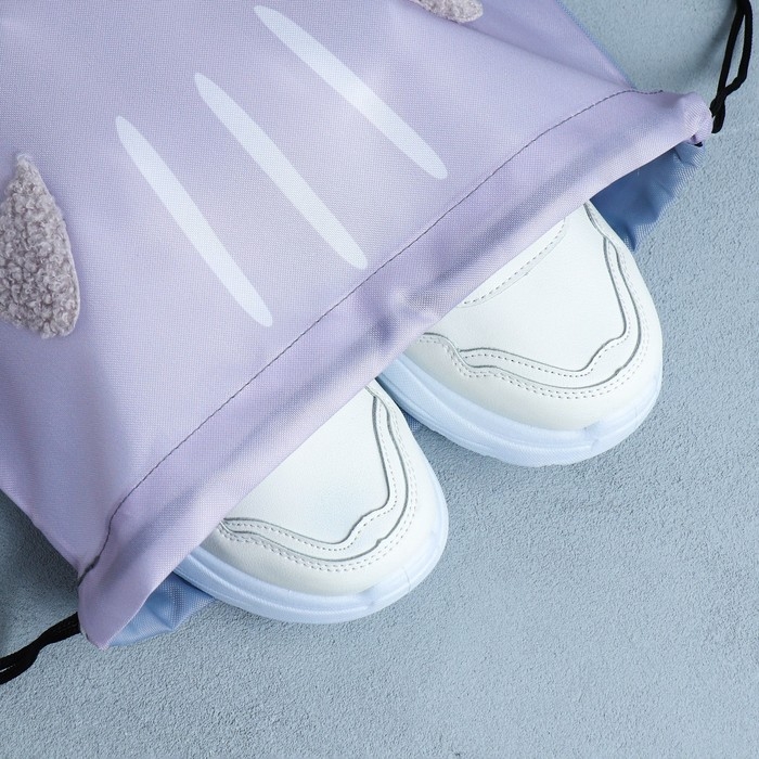 Мешок для обуви «Милый котик» с дополнительными элементами, 41×31 см Мешок для обуви «Милый котик» с дополнительными элементами, 41×31 см