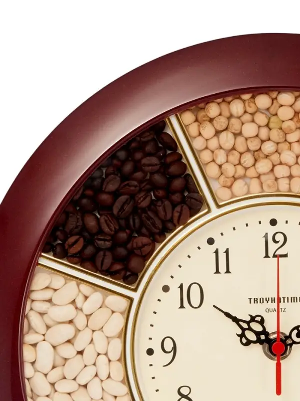 Часы настенные, серия: Кухня, &laquo;Специи&raquo;, d=29 см, плавный ход, бордовый обод