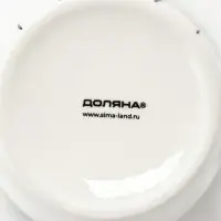 Кружка Доляна &laquo;Новогодняя кошка&raquo;, 380 мл, 8.7&times;7&times;11.4 см, фарфор, белая