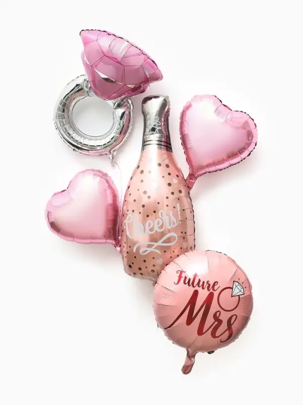 Воздушные шары фольгированные, набор &laquo;Девичник&raquo;, 5 шт.