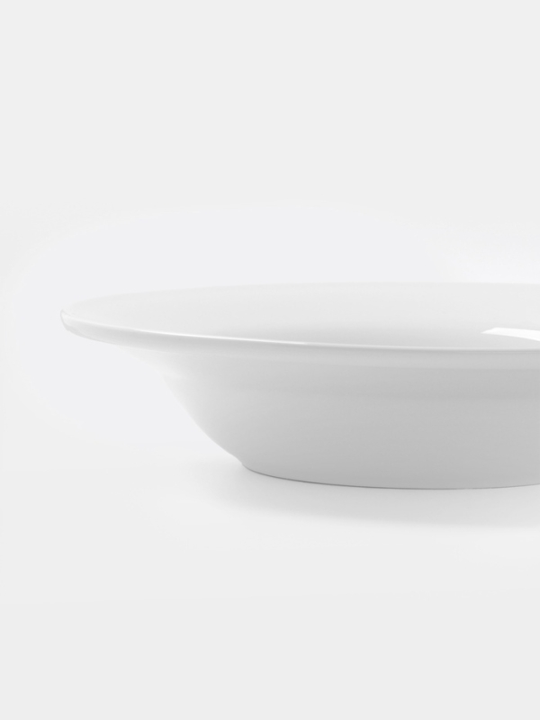 Тарелка глубокая Hanna Knövell, d=25.5 см, фарфор, белая