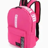 Рюкзак молодёжный на молнии, с карманами, размер 27&times;10&times;37.5 см, малиновый