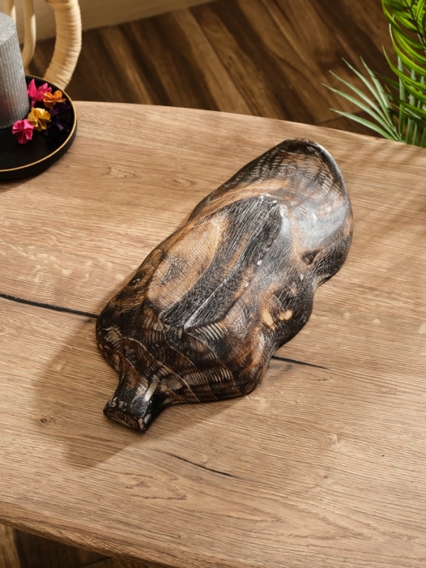 Блюдо Блюдо "Лист" дерево Джати, 35х18х6 см