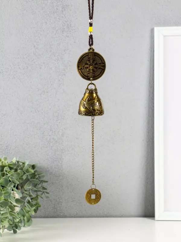 Колокольчик металл  Колокольчик металл "Феникс и дракон" 1 колокол d=4,8 см 42х4,8х4,8 см