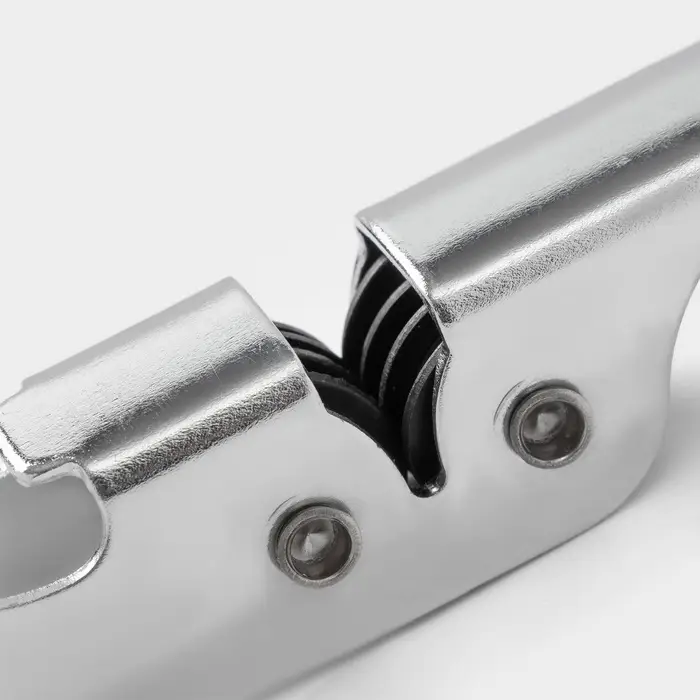 Открывашка с ножеточкой Доляна, 14 см, хромированная