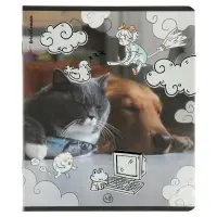 Тетрадь 48 листов в клетку ErichKrause Dream Cat, 60 г/м&sup2;, обложка мелованный картон, МИКС