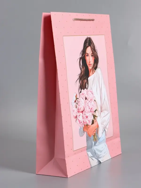 Пакет подарочный "Букет радости", ламинированный, 33 х 42,5 х 10 см