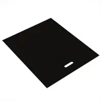 Пакет полиэтиленовый с вырубной ручкой, чёрный, 50&times;60 см, 70 мкм