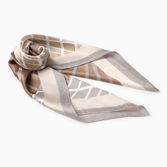 Платок женский MINAKU р-р 70*70 см, цв. коричневый Платок женский MINAKU р-р 70*70 см, цв. коричневый