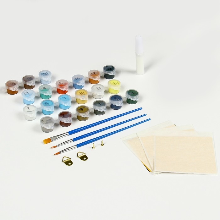 Картина по номерам на новый год на холсте с подрамником и поталью «Снежный шар», 20 х 30 см Картина по номерам на новый год на холсте с подрамником и поталью «Снежный шар», 20 х 30 см