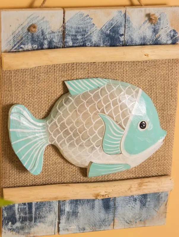 Панно плетеное "Рыбка", 24х4х55 см