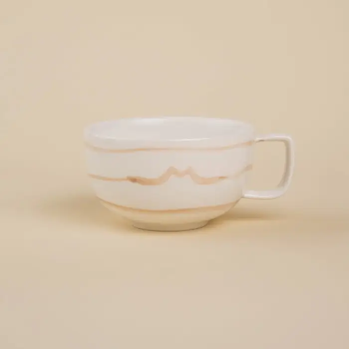 Чайная пара SL Home &laquo;Гато&raquo;, 270 мл, фарфор, белая