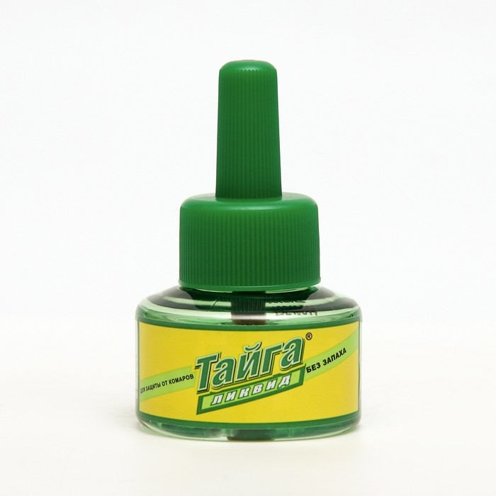 Дополнительный флакон-жидкость от комаров  Дополнительный флакон-жидкость от комаров "Тайга" Ликвид, без запаха, 30 ночей, флакон, 30 мл
