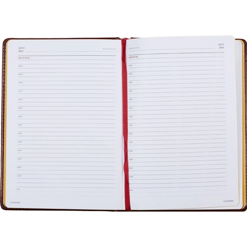 Ежедневник недатированный коричнев,А5,145х205,136л,Sidney NEBRASKA 3-128/03