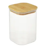 VETTA ЭКО Вуд Банка для хранения 1000мл, 14,5х10х10см, стекло, бамбук