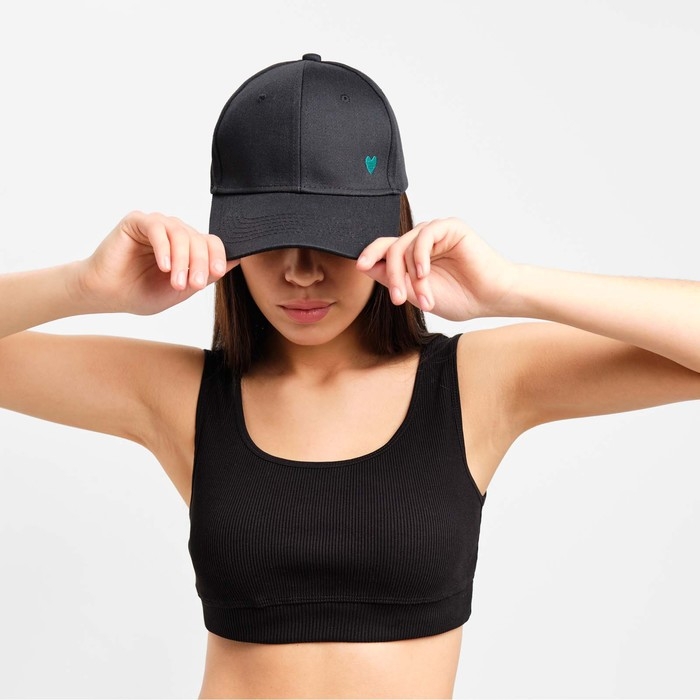 Кепка женская MIST с вышивкой, черный, р. 56-58 Кепка женская MIST с вышивкой, черный, р. 56-58