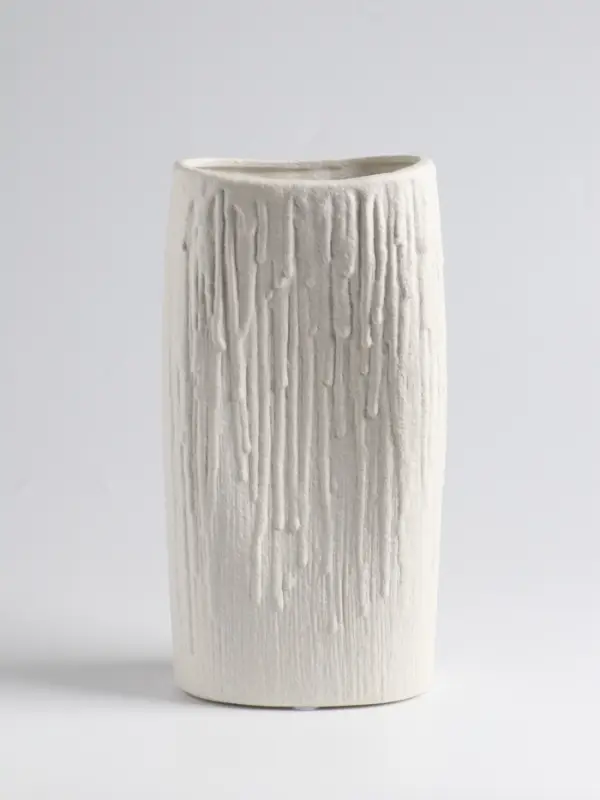 Ваза «Кристилис», 24.5×12 см, керамика, белая Ваза «Кристилис», 24.5×12 см, керамика, белая