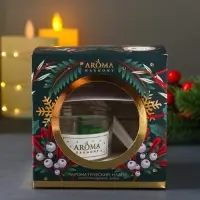 Ногодний ароматический набор "Прикосновение зимы" свеча + диффузор Ногодний ароматический набор "Прикосновение зимы" свеча + диффузор