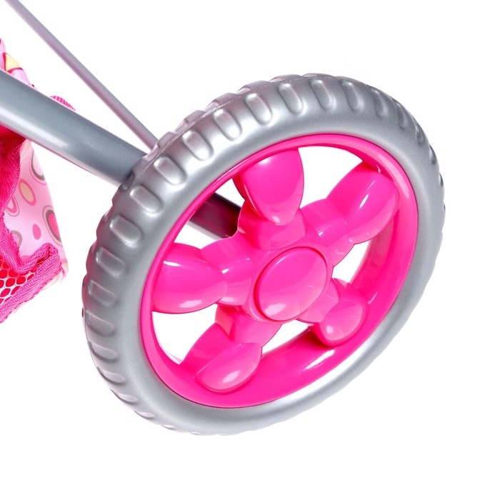 Коляска для кукол зимняя, с сумкой, ручка регулируется, металлический каркас, МИКС Коляска для кукол зимняя, с сумкой, ручка регулируется, металлический каркас, МИКС