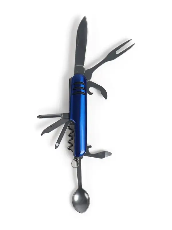 Нож швейцарский 9 в 1, синий