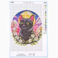 Вышивка крестиком 21х30 см "Тайна зеленых глаз"