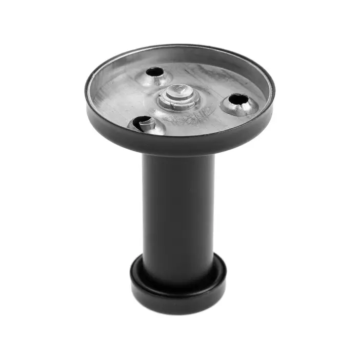 Крючок мебельный ТУНДРА TKO010, однорожковый, 16&times;50 мм, черный, 10 шт.