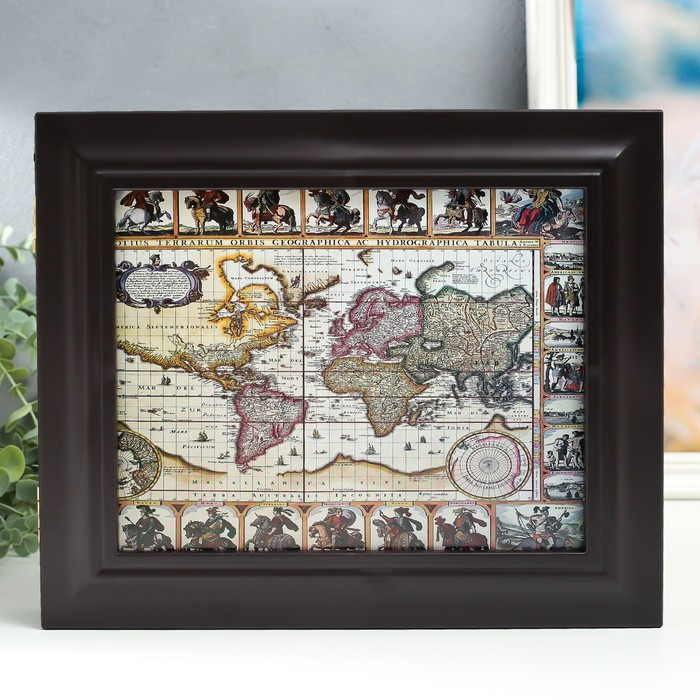 Ключница Ключница "Карта 4" Венге 26,5х31,5х4,5 см МИКС