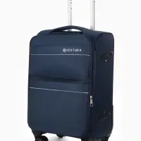 Чемодан на колёсах TEXTURA, кодовый замок, с увеличением, 36&times;25&times;58 см, 20", синий