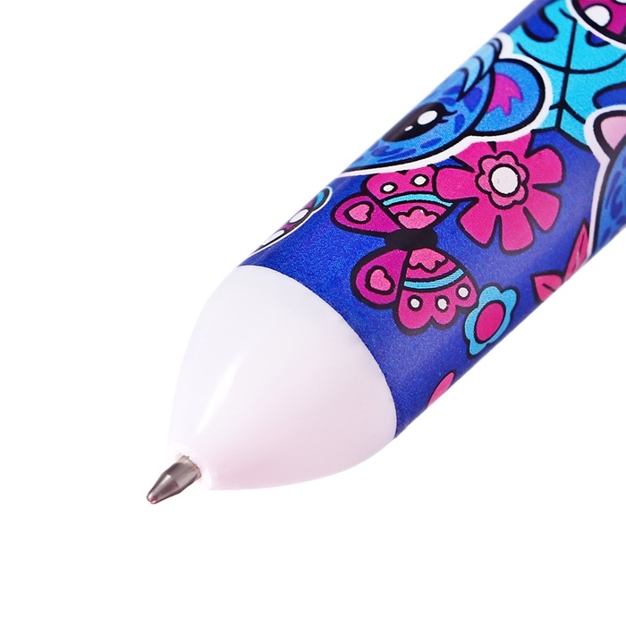 Ручка шариковая автоматическая, 10-ти цветная, штрихкод на штуке, МИКС Котик Ручка шариковая автоматическая, 10-ти цветная, штрихкод на штуке, МИКС Котик