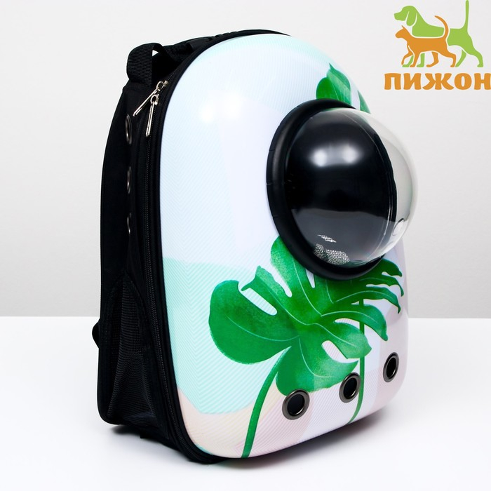 Рюкзак для переноски кошек и собак  Рюкзак для переноски кошек и собак "Лист", с окном, 32 х 25 х 42 см