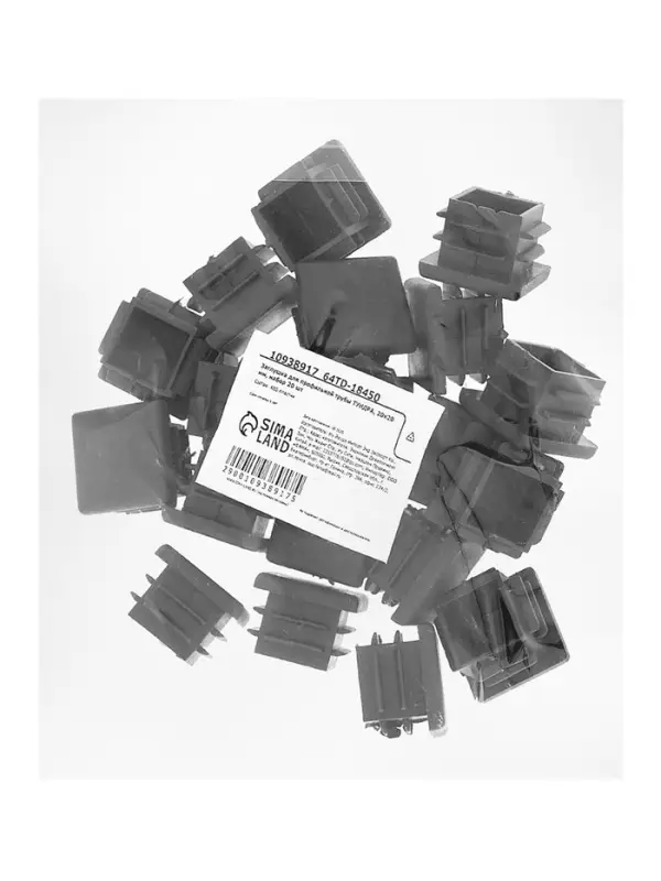 Заглушка для профильной трубы ТУНДРА, 20&times;20 мм, набор 20 шт.