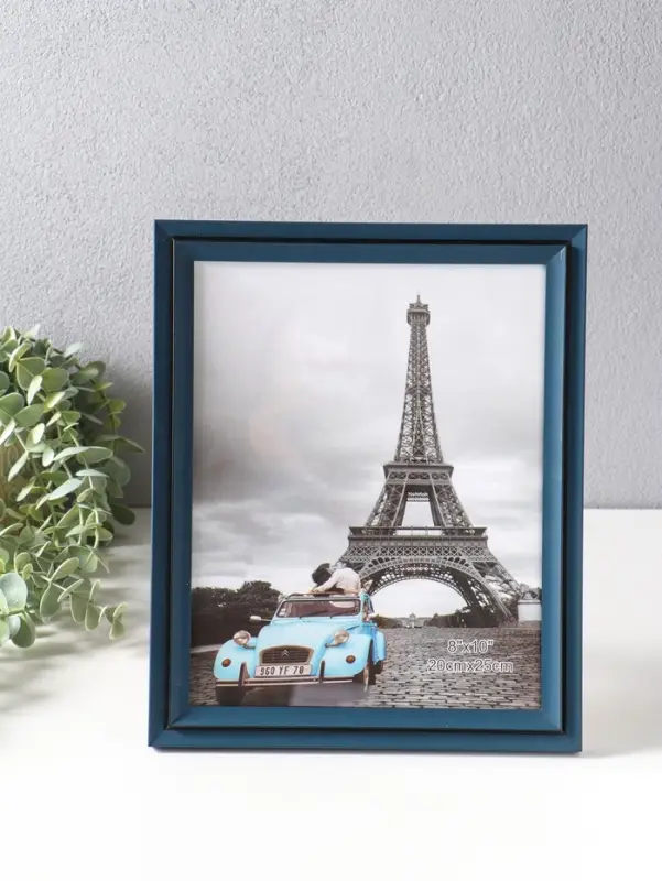 Фоторамка пластик 20х25 см "Остин" иссиня-чёрный 23,5х18,5х1,5 см